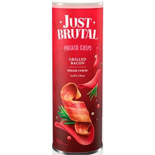 Чипсы картофельные Just Brutal 100г со вкусом бекона гриль ООО Азбука снеков Беларусь Онега