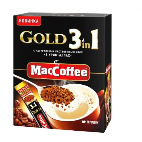 Кофе растворимый MacCoffee Gold, 2 г, м/у
