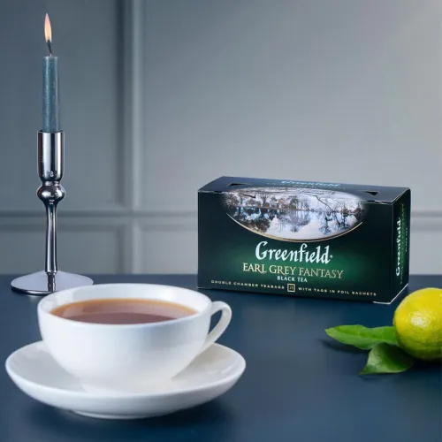 Чай черный Greenfield Earl Grey Fantasy 50г с аром бергамота (25*2г) Орими Россия