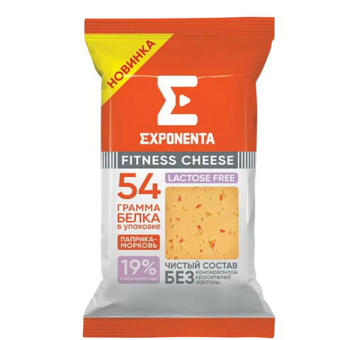 БЗМЖ Сыр Экспонента Фитнес чиз паприка/морковь 35% 180г