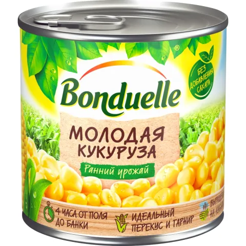 Кукуруза молодая Бондюэль ж/б 340г