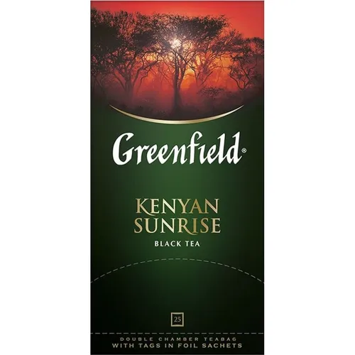 Чай черный Greenfield Kenyan Sunrise (25пак*2г) 50г Россия