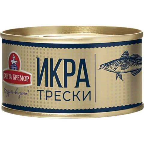 Икра трески Санта Бремор делик люкс 130г жб