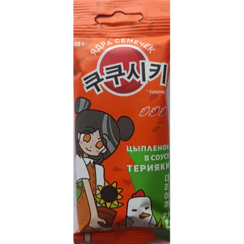 Семечки 40г Кукусики очищенные со вкусом Терияки