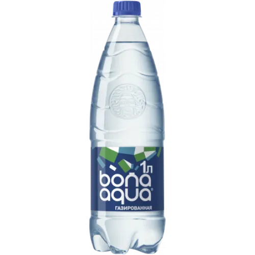 Вода питьевая газированная столовая BonAqua 1л