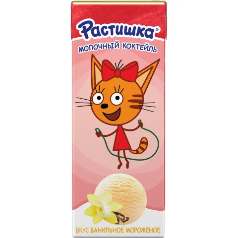 БЗМЖ Коктейль Растишка 210мл Ванильное мороженое
