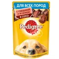 Корм для взрослых собак всех пород 85г Pedigree говядиной и ягненком в соусе Россия PEDIGREE уменьш.