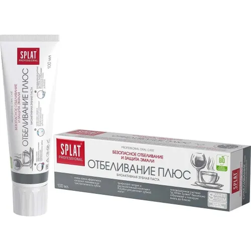 Зубная паста Proffesional Splat White plus 100мл SPLAT Россия
