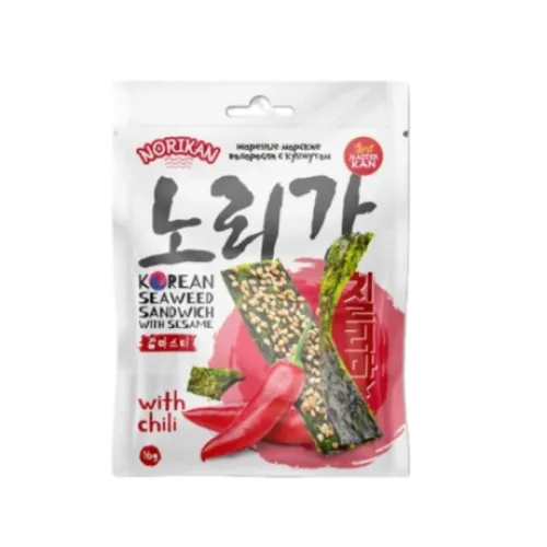 Сэндвич NoriKan Chili Sesame с кунжутом и чили 16г Китай
