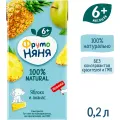 Нектар ФрутоНяня из яблок и ананасов 209г АО Прогресс Россия уменьш.