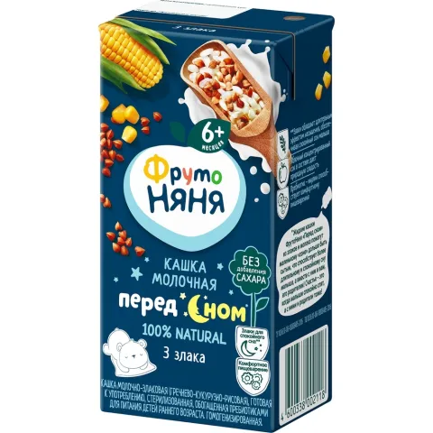 БЗМЖ Каша Фрутоняня жидкая кукур-рис-гречка 200г