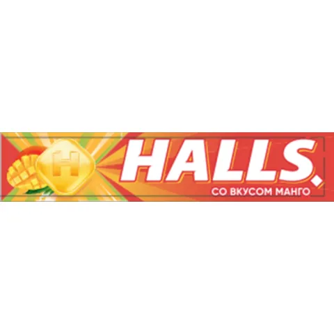Кармель леденцовая HALLS со вкусом манго 25г