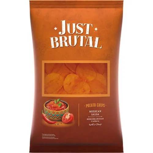 Чипсы картофельные Just Brutal со вкусом мексиканской сальсы 85г ПОДО Онега Беларусь Just Brutal