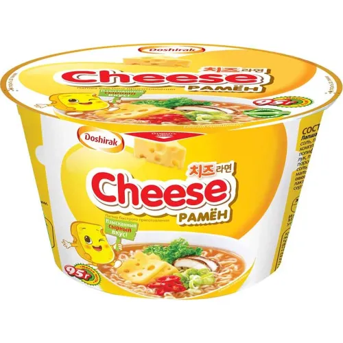 Лапша б/приг Cheese рамен 95г пл/стак. с сыром ОООДоширак Коя Россия
