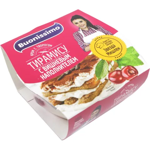 ЗМЖ Крем Buonissimo с творогом Тирамису с вишней 150г стакан