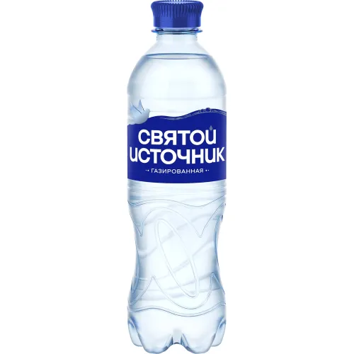 Вода природная питьевая Святой Источник 500мл газированная Россия