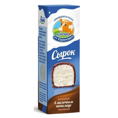 БЗМЖ Сырок творож глаз КизК ваниль мол.шокол на палочке 23% 50г