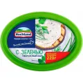 Сыр мягкий творожный Hochland с зеленью 60% 220г Россия уменьш.