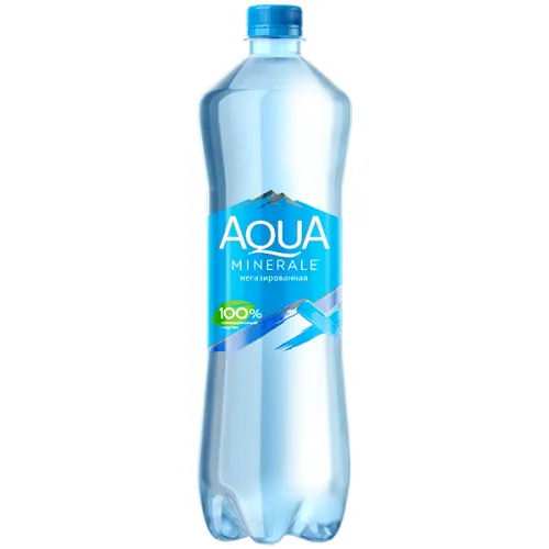 Вода Аква Минерале 1 литр, без газа, пэт, 12 шт. в уп.