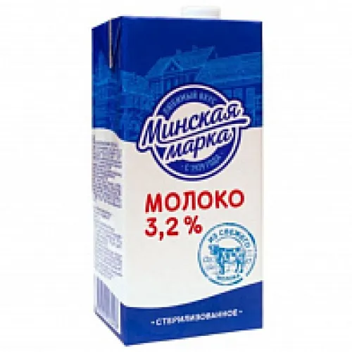 Молоко стер. Минская Марка 3,2% ТБА 1л