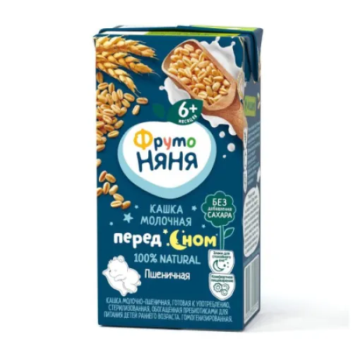 БЗМЖ Каша Фрутоняня жидкая пшен-мол 200г