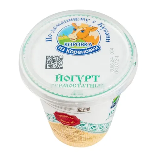 Йогурт термостатный, массовая доля жира 4%