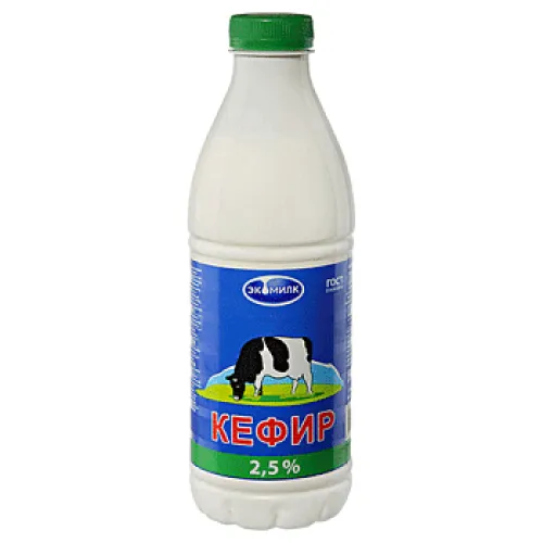 Кефир 2,5% "Экомилк" ПЭТ.бут. 900мл х6 шт.