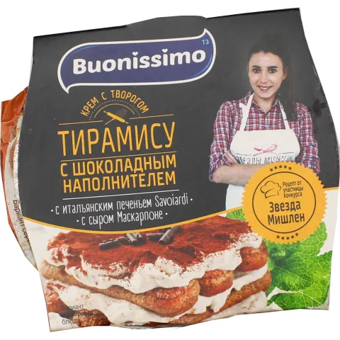 ЗМЖ Крем Buonissimo с творогом Тирамису с шоколадом 150г стакан