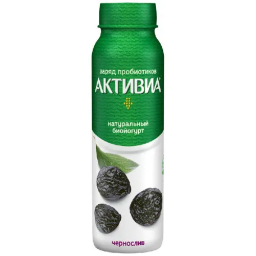 Актибио йогурт питьевой Чернослив 1,6% 260г