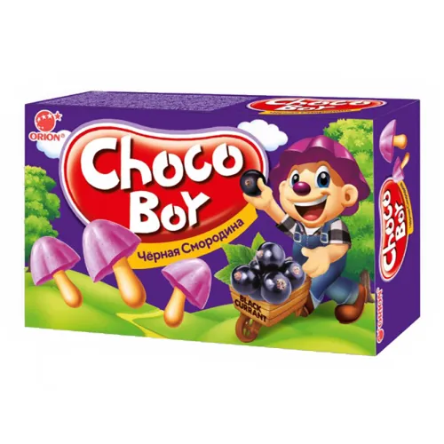 Печенье Orion Choco Boy Черная смородина 45г