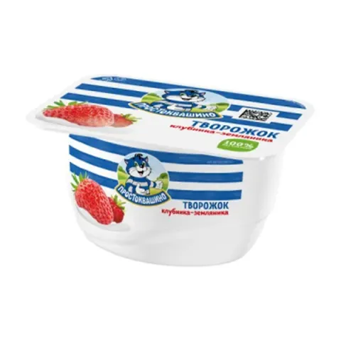 БЗМЖ Творожок Простоквашино клубн землян 3,6% 130г