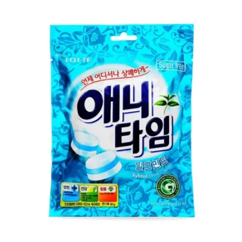 Карамель леденцовая Энитайм Milk Mint LOTTE