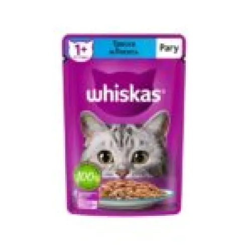 Корм для кошек Whiskas Рагу треска и лосось 75 гр