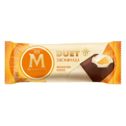 БЗМЖ Мороженое Магнат кокос и щербет маракуйя 70г эскимо